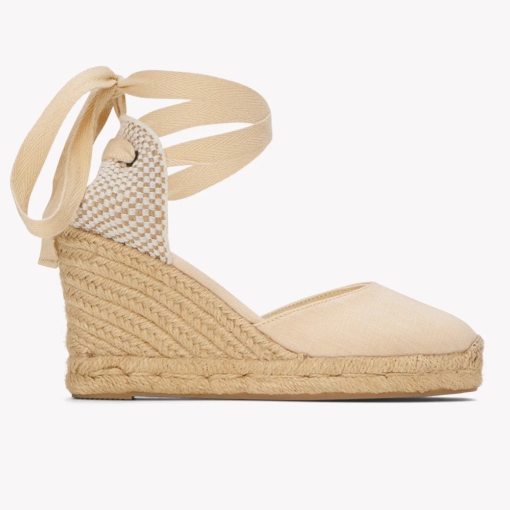 Soludos Tan Espadrille Wedge Sandals